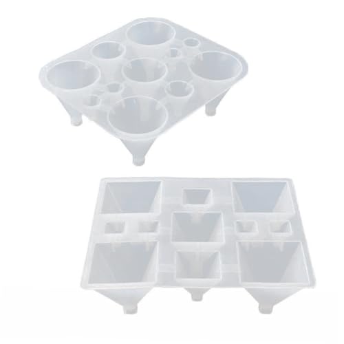 PLAFOPE Silikonform Gießform für DIY Kristall Epoxidharz Kuchen Fondant Backen Hitzebeständig Flexibel Antihaftend Geeignet für Schokolade Eiswürfel Basteln Lebensmittelecht von PLAFOPE