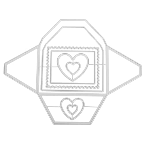 PLAFOPE Stanzform für die Kartenherstellung: Metall-Stanzformen mit 3D-Hintergrundrahmen – Metallschablonenvorlagen für Scrapbooking, DIY-Alben, Kartenherstellung, Umschlagpapierhandwerk PLAFOPE Stanzform für die Kartenherstellung: Metall-Stanzformen mit 3D-Hintergrundrahmen – Metallschablonenvorlagen für Scrapbooking, DIY-Alben, Kartenherstellung, Umschlagpapierhandwerk von PLAFOPE