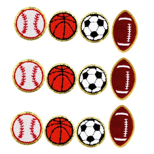 PLAFOPE Teiliges Sport Bügelbilder Patches mit Baseball Basketball Fußball American Football Motiven Bestickte Iron Applikationen für DIY Kleidung Rucksäcke Schuhe Waschbeständig PLAFOPE Teiliges Sport Bügelbilder Patches mit Baseball Basketball Fußball American Football Motiven Bestickte Iron Applikationen für DIY Kleidung Rucksäcke Schuhe Waschbeständig von PLAFOPE