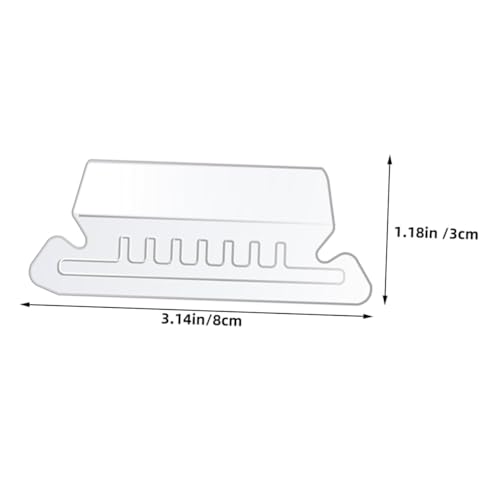 PLAFOPE Teiliges Transparente PVC Hängeregister kennzeichen mit Abnehmbaren Tabs für Büro und Akten Robuste Dokumentenmappe Zubehör Kleine Hängeordner Registerkarten zum Beschriften und von PLAFOPE