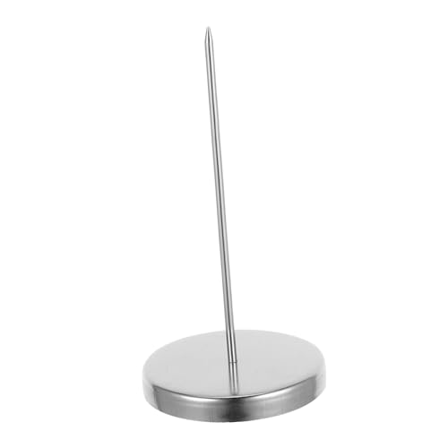 PLAFOPE Ticket Halter Metall mit Chrombeschichtung Stabiler Runder Sockel Robuster Memo Spike Stick für Restaurant Bestellungsmanagement Langlebiger Bonhalter für Büro und PLAFOPE Ticket Halter Metall mit Chrombeschichtung Stabiler Runder Sockel Robuster Memo Spike Stick für Restaurant Bestellungsmanagement Langlebiger Bonhalter für Büro und von PLAFOPE