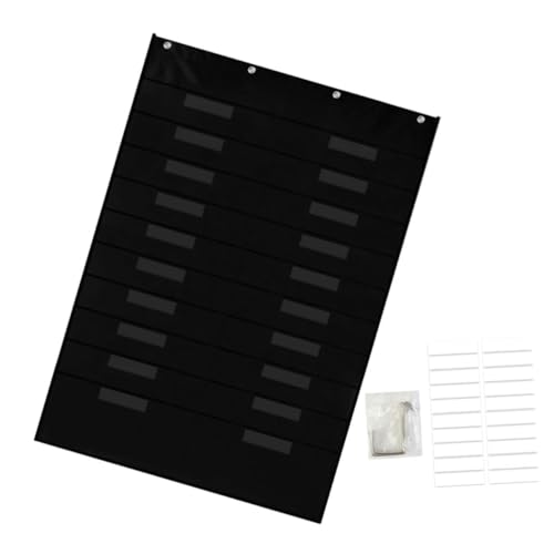 PLAFOPE Tür Aufbewahrungstasche Xin Wand Organizer für Akten Post und Magazine Installieren Multifunktional für Klassenzimmer und Büro Schwarzes Modernes Design PLAFOPE Tür Aufbewahrungstasche Xin Wand Organizer für Akten Post und Magazine Installieren Multifunktional für Klassenzimmer und Büro Schwarzes Modernes Design von PLAFOPE