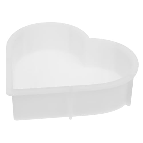 PLAFOPE Verschleißfeste Herz Silikonform für DIY Handwerk Haushaltsdekor Wiederverwendbar Einfache Reinigung für Resin Gießharz und Kreative Heimdekoration von PLAFOPE