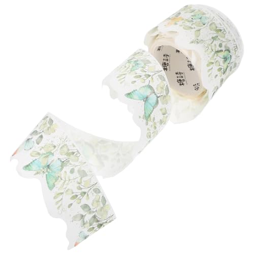 PLAFOPE Vintage Washi Tape Blumenmuster Decorative Klebestreifen für Scrapbooking DIY Journal Vielseitiges Geschenkband mit Zarten Floralen Designs für Basteln und Geschenkverpackung von PLAFOPE