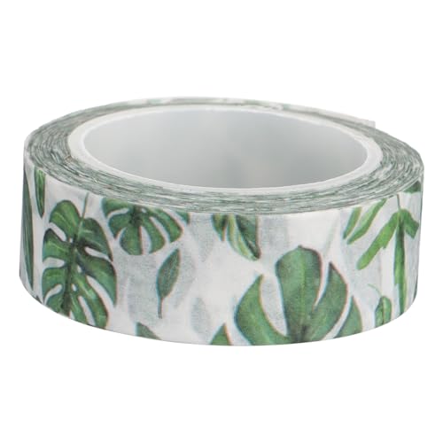 PLAFOPE Washi Tape Pflanzenmotiv Tropische Klebeband für Scrapbooking Journal DIY Notizbuch Dekoration Langlebig Kompakt Kreativ Vielseitig Verwendbar von PLAFOPE