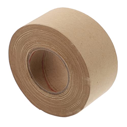 PLAFOPE Wasseraktiviertes Kraftpapier Klebeband Reißfestes Beschreibbares Packband Selbstklebend Umweltfreundliches Verpackungstape für Sicheres Versiegeln und Verpacken von PLAFOPE