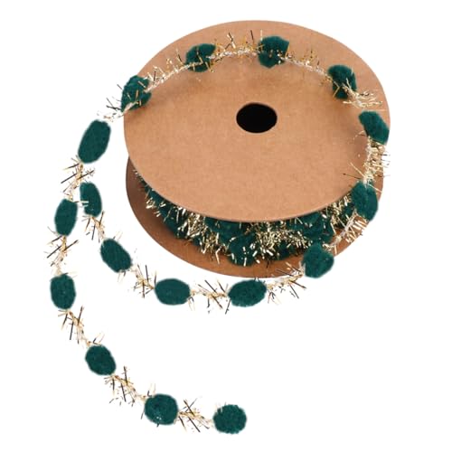 PLAFOPE Weihnachts-dekorband mit Gold-silbernen Plüschbällen und Draht Festliches Schleifenband für DIY Christbaumschmuck Geschenkverpackung und Bastelprojekte PLAFOPE Weihnachts-dekorband mit Gold-silbernen Plüschbällen und Draht Festliches Schleifenband für DIY Christbaumschmuck Geschenkverpackung und Bastelprojekte von PLAFOPE