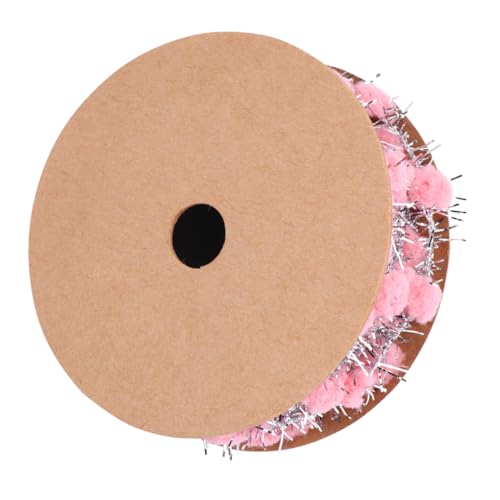 PLAFOPE Weihnachtsbaum Deko Band mit Glitzernden Plüschbällen Drahtband in Party Geschenkverpackungsband für Bastelprojekte und Festliche Dekorationen von PLAFOPE
