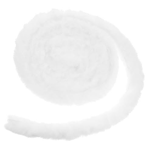 PLAFOPE Weißes Kunstfellband Flauschiges Kunstpelzband für DIY Basteln Weiches und Warmes Faux Fur Stoffzubehör für Kleidung Dekoration und Handwerk PLAFOPE Weißes Kunstfellband Flauschiges Kunstpelzband für DIY Basteln Weiches und Warmes Faux Fur Stoffzubehör für Kleidung Dekoration und Handwerk von PLAFOPE