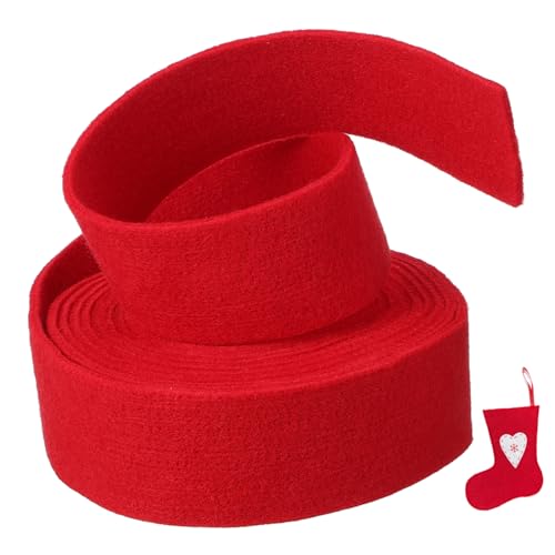 PLAFOPE Wollfilzband Rot Bastelband für DIY Handwerk Weihnachtsbaumkränze Applikationen Patchwork Dekoration Langlebiges Umweltfreundliches Material für Schleifen und Festschmuck PLAFOPE Wollfilzband Rot Bastelband für DIY Handwerk Weihnachtsbaumkränze Applikationen Patchwork Dekoration Langlebiges Umweltfreundliches Material für Schleifen und Festschmuck von PLAFOPE