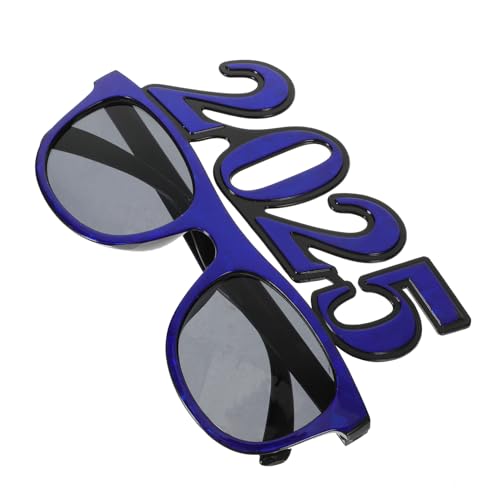 PLAFOPE Year Party Brille Blaues Pc Material Leichte Lustige Auffällige Rahmenbrille für Silvester Geburtstagsfeiern Familienfeste Geschenkidee PLAFOPE Year Party Brille Blaues Pc Material Leichte Lustige Auffällige Rahmenbrille für Silvester Geburtstagsfeiern Familienfeste Geschenkidee von PLAFOPE