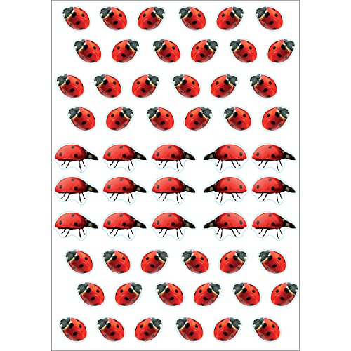 PLAGE Electrostatic Sticker Ladybugs, Plastik, red, 29,7 x 0,1 x 21 cm von PLAGE