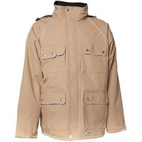 PLANAM® unisex Parka CANVAS 320 khaki, schwarz Größe L von PLANAM®