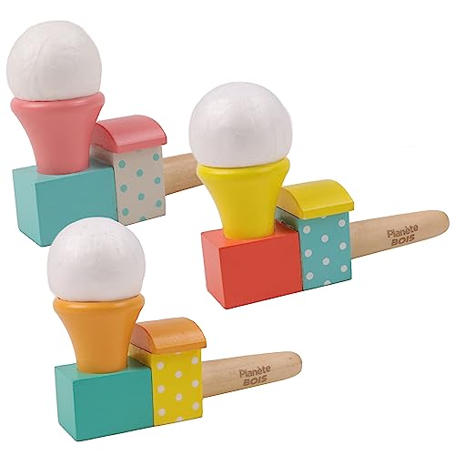 PLANÈTE Bois - Pack mit 12 Pfeifen und fliegenden Bällen - FSC - 030150PA - 12 Stück - Mehrfarbig - Holz - Kinderspiel - Freizeit - Kirmes - Zum Sammeln - 6 cm x 6 cm - Ab 3 Jahren PLANÈTE Bois - Pack mit 12 Pfeifen und fliegenden Bällen - FSC - 030150PA - 12 Stück - Mehrfarbig - Holz - Kinderspiel - Freizeit - Kirmes - Zum Sammeln - 6 cm x 6 cm - Ab 3 Jahren von PLANÈTE BOIS