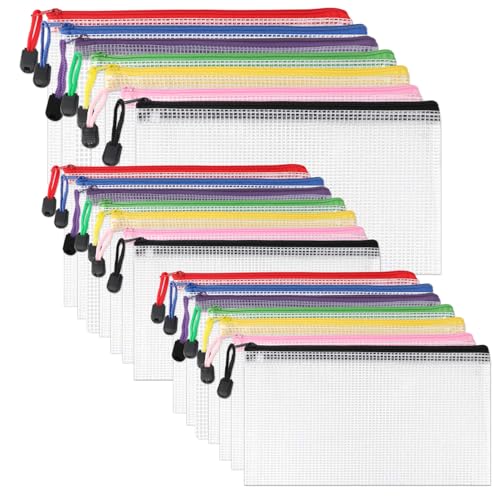 PLAPOT Dokumententasche A4 + A5 + A6, 21 Stück Dokumentenmappe mit Reißverschluss 7 Farben Zip Beutel Tasche, Wasserdichte Dokumententasche Reißverschluss for Büros Schule Reise PLAPOT Dokumententasche A4 + A5 + A6, 21 Stück Dokumentenmappe mit Reißverschluss 7 Farben Zip Beutel Tasche, Wasserdichte Dokumententasche Reißverschluss for Büros Schule Reise von PLAPOT