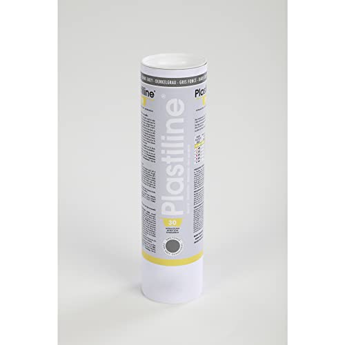 Herbin 1730T - Modelliermasse Plastiline, 1kg, Härtegrad 30, ideal zum Modellieren, 100 Prozent wiederverwendbar, Dunkelgrau von PLASTILINE