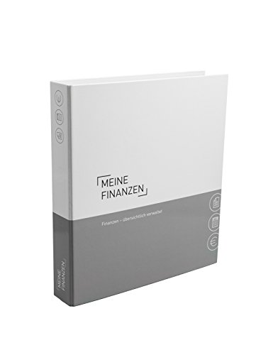 PLASTOREG Smidt GmbH Themenringbuch Finanzen - Ordner mit Register/Trennblättern, Grau, 3 Löcher, A4, Karton, 230 mm breit, 297 mm lang, 3 Trennblätter, Finanzordner von PLASTOREG Smidt GmbH