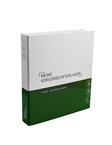 PLASTOREG Smidt GmbH Themenringbuch mit Register/Trennblättern - Grün, A4, 230 mm x 297 mm, 2 Löcher, Made in Germany - Vorsorge - Optimale Struktur für die Ablage der Vorsorgeunterlagen von PLASTOREG Smidt GmbH