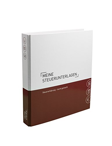 PLASTOREG Smidt GmbH: Themenringbuch mit Register/Trennblättern für Steuerunterlagen - Rot, 3 Löcher, A4, Karton, 29,7 x 23 cm, 1 Stück, Made in Germany von PLASTOREG Smidt GmbH