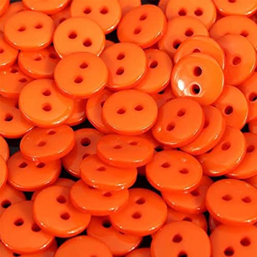 PLATEYTR 100 Stück Knöpfe, Orange Kunstoff Bastelknöpfe, Rund Nähen Harzknöpfe mit 4 Ösen, Basis Knöpfe zum Stricken mit Aufbewahrungsbox zum Ersatz Painting Geschenk Deko, 12.5mm PLATEYTR 100 Stück Knöpfe, Orange Kunstoff Bastelknöpfe, Rund Nähen Harzknöpfe mit 4 Ösen, Basis Knöpfe zum Stricken mit Aufbewahrungsbox zum Ersatz Painting Geschenk Deko, 12.5mm von PLATEYTR