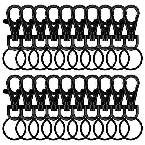 PLATEYTR 40 Stücke Drehbare Schlüsselringe,Drehverschlüsse Lanyard Karabinerhaken für Schlüsselanhänger Schmuck DIY Handwerk,Schlüsselband, Haustierleinen PLATEYTR 40 Stücke Drehbare Schlüsselringe,Drehverschlüsse Lanyard Karabinerhaken für Schlüsselanhänger Schmuck DIY Handwerk,Schlüsselband, Haustierleinen von PLATEYTR