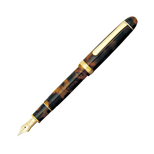 PLATINUM Japanischer Füllfederhalter #3776 CENTURY CELLULOID TORTOISE F/ 0,28-0,34 mm/Handgefertigt/Feder aus 14-Karätigem Gold/mit Geschenkbox/Füllhalter von PLATINUM