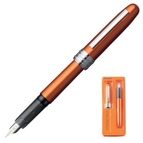 PLATINUM Plaisir PGB-1000#25 Füllfederhalter/Federstärken: F fein/Farbe: Nova Orange/Handgefertigt/Kunststoffverpackung/Füllhalter PLATINUM Plaisir PGB-1000#25 Füllfederhalter/Federstärken: F fein/Farbe: Nova Orange/Handgefertigt/Kunststoffverpackung/Füllhalter von PLATINUM