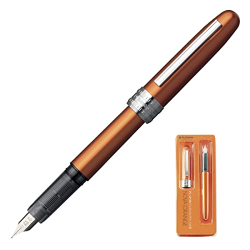 PLATINUM Plaisir PGB-1000#25 Füllfederhalter/Federstärken: M Medium Mittlere/Farbe: Nova Orange/Handgefertigt/Kunststoffverpackung/Füllhalter PLATINUM Plaisir PGB-1000#25 Füllfederhalter/Federstärken: M Medium Mittlere/Farbe: Nova Orange/Handgefertigt/Kunststoffverpackung/Füllhalter von PLATINUM