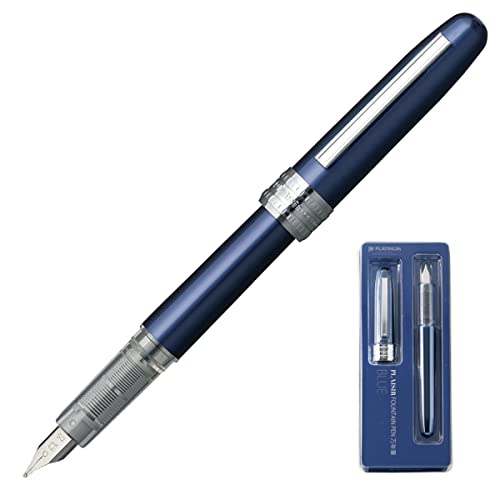 PLATINUM Plaisir PGB-1000#56 Füllfederhalter/Federstärken: M Medium Mittlere/Farbe: Blue/Blau/Handgefertigt/Kunststoffverpackung/Füllhalter PLATINUM Plaisir PGB-1000#56 Füllfederhalter/Federstärken: M Medium Mittlere/Farbe: Blue/Blau/Handgefertigt/Kunststoffverpackung/Füllhalter von PLATINUM