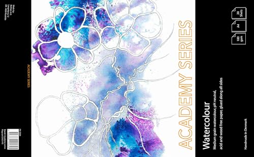 PLAY-CUT Academy Series Aquarellpapier A4 (Weiß) | Aquarellblock 180g/m2 mit 20 Blättern Aquarell Papier | Malblock Din A4 | Watercolor Block für Aquarellfarben, Weiss PLAY-CUT Academy Series Aquarellpapier A4 (Weiß) | Aquarellblock 180g/m2 mit 20 Blättern Aquarell Papier | Malblock Din A4 | Watercolor Block für Aquarellfarben, Weiss von PLAY-CUT