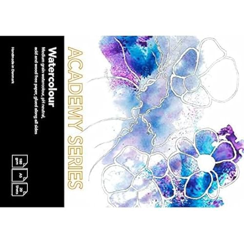 PLAY-CUT Academy Series Aquarellpapier A5 (Weiß) | Aquarellblock 180g/m2 mit 20 Blättern Aquarell Papier | Malblock Din A5 | Watercolor Block für Aquarellfarben, Weiss PLAY-CUT Academy Series Aquarellpapier A5 (Weiß) | Aquarellblock 180g/m2 mit 20 Blättern Aquarell Papier | Malblock Din A5 | Watercolor Block für Aquarellfarben, Weiss von PLAY-CUT