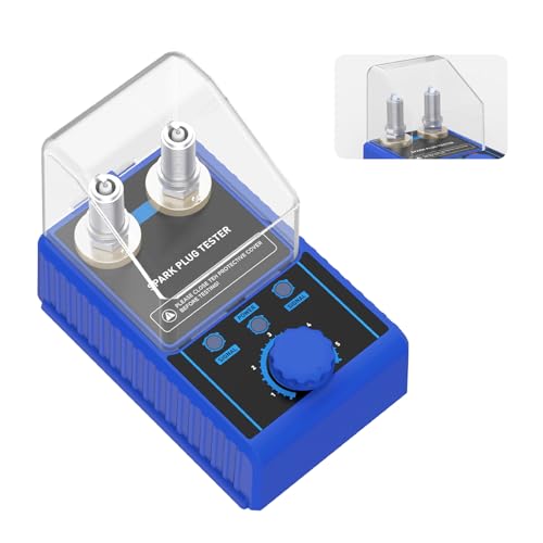 PLAYOCCAR 220V Zündkerzenprüfer - Dual-Loch Auto Zündkerze Detektor für 12mm Zündkerzen, Einstellbare Frequenz 0~6000RPM mit Schutzabdeckung für 12V-Fahrzeuge. PLAYOCCAR 220V Zündkerzenprüfer - Dual-Loch Auto Zündkerze Detektor für 12mm Zündkerzen, Einstellbare Frequenz 0~6000RPM mit Schutzabdeckung für 12V-Fahrzeuge. von PLAYOCCAR