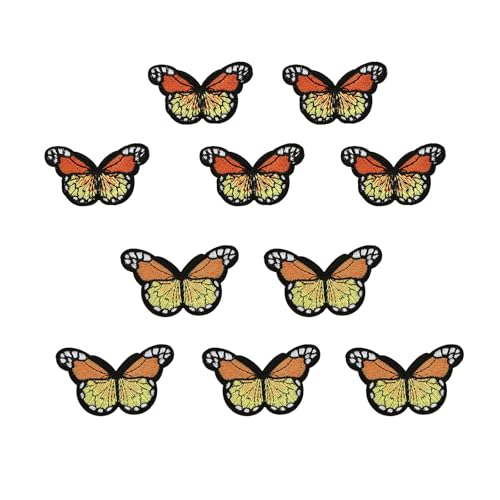 10 Stück Stickerei Schmetterling Applikationen Schmetterling Bügelapplikation Aufnähen Kleidung Patches für Kleidung Kleid Jeans Hut 10 Stück Stickerei Schmetterling Applikationen Schmetterling Bügelapplikation Aufnähen Kleidung Patches für Kleidung Kleid Jeans Hut von PLCPDM
