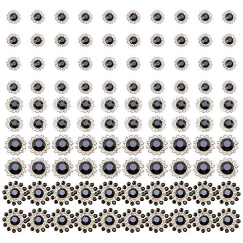 100 Stück Strasssteine zum Aufnähen in Blumenform für Kleidung, Schuhe, Kleider, bunte Strasssteine mit flacher Rückseite, verschiedene Größen 100 Stück Strasssteine zum Aufnähen in Blumenform für Kleidung, Schuhe, Kleider, bunte Strasssteine mit flacher Rückseite, verschiedene Größen von PLCPDM