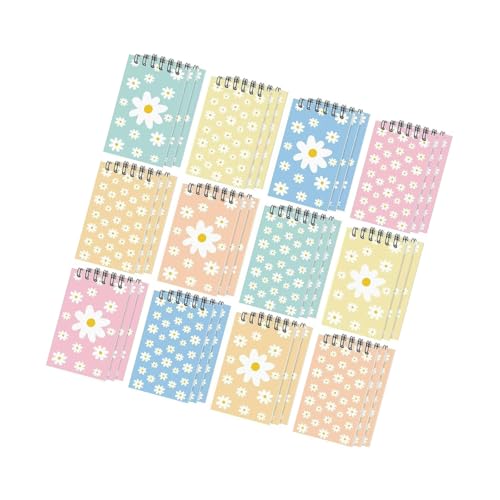 12 kleine Doppelspulenbindung, Notizblöcke, 6,1 x 10,2 cm, 30 Seiten, unliniert, kleines Skizzenblock, Notizbuch zum Schreiben tragbarer Notizblöcke von PLCPDM