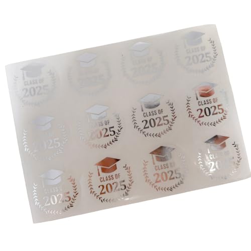120 Stück Abschlusshut-Aufkleber für Siegel, Umschläge, Kartenverpackungen, 40 mm, transparente PET-Aufkleber, selbstklebende Etiketten von PLCPDM