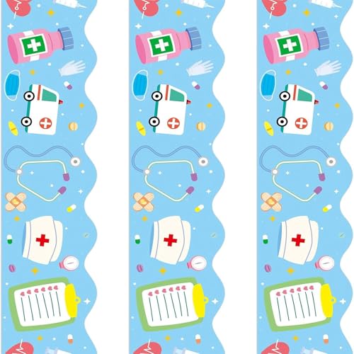 18m/59ft Krankenschwester Day Border Aufkleber 70 Mm Breites Krankenschwester Day Decorative Border Tric Wandaufkleber Für Krankenhausfeierlichkeiten von PLCPDM