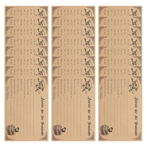 24 Stück Abschlusskarten, 15,2 x 10,2 cm, "Advice To The Graduate", Grußkarten für Schulabschluss, Partyzubehör 24 Stück Abschlusskarten, 15,2 x 10,2 cm, "Advice To The Graduate", Grußkarten für Schulabschluss, Partyzubehör von PLCPDM