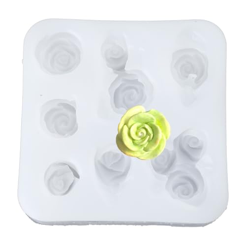3D Rose Silikonkerzenformen Für Epoxidharz Kerzenseife Gipsdekoration Schokoladen Fondant Silikonformen von PLCPDM