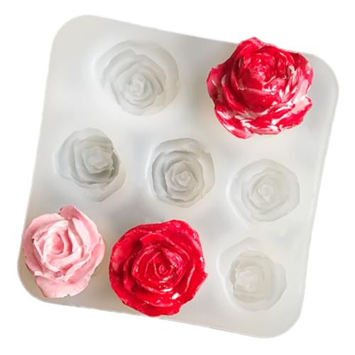 3D Rose Silikonkerzenformen Für Epoxidharz Kerzenseife Gipsdekoration Schokoladen Fondant Silikonformen 3D Rose Silikonkerzenformen Für Epoxidharz Kerzenseife Gipsdekoration Schokoladen Fondant Silikonformen von PLCPDM