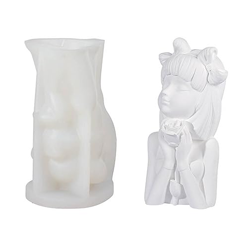 3D-Silikonform für Mädchen, duftend, Gips, Seife, Basteln, Epoxidharz-Formen von PLCPDM