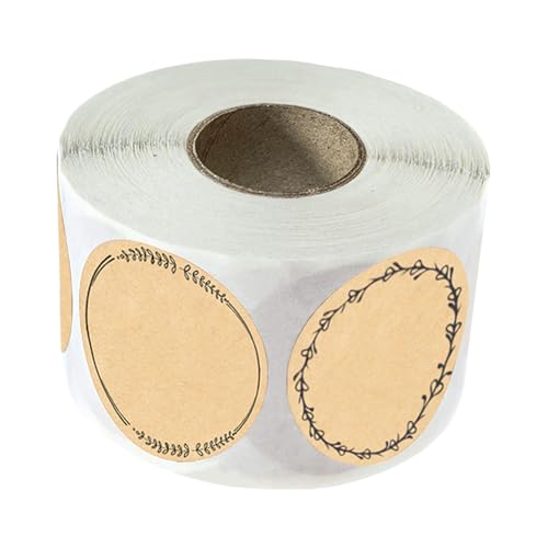 500 PCS Klebstoff Brauner Rundaufkleber Zum Schreiben Von Organisieren Und Kennzeichnungen Mit Kranz Designs Canning Jar Etiketten 500 PCS Klebstoff Brauner Rundaufkleber Zum Schreiben Von Organisieren Und Kennzeichnungen Mit Kranz Designs Canning Jar Etiketten von PLCPDM