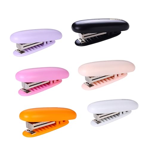 6 PCs Schreibtisch Hefter Kunststoff Hefter Papier Hefter Büro Hefter Hefter Leicht Zu Dekorativer Hefter von PLCPDM