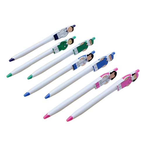 7 Stück Doctor Nurse Kugelschreiber Lustiger Kugelschreiber Einziehbarer Kugelschreiber Bürobedarf für Arzt Krankenschwester 7 Stück Doctor Nurse Kugelschreiber Lustiger Kugelschreiber Einziehbarer Kugelschreiber Bürobedarf für Arzt Krankenschwester von PLCPDM