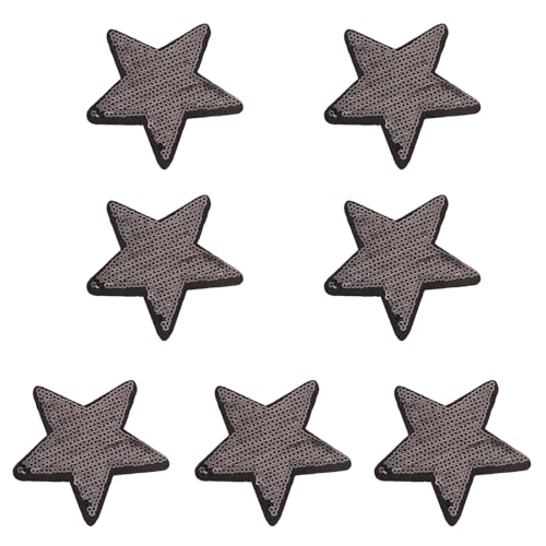 7 x Pailletten-Stern-Aufnäher zum Aufnähen/Aufkleben, beliebtes Kleidungszubehör für kreative Bastelprojekte 7 x Pailletten-Stern-Aufnäher zum Aufnähen/Aufkleben, beliebtes Kleidungszubehör für kreative Bastelprojekte von PLCPDM