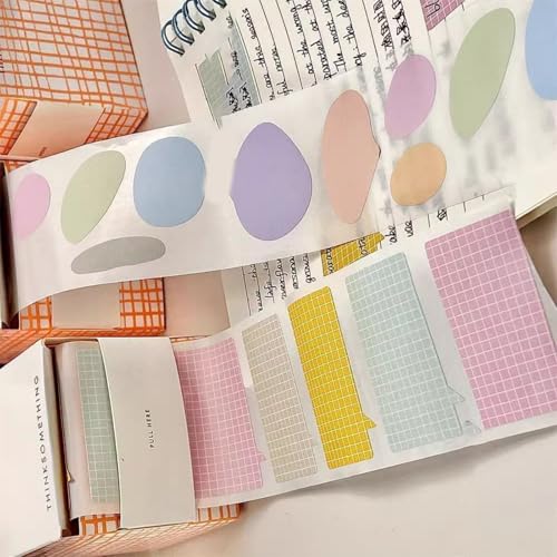 Ausziehbares Notizpapier zum Schreiben, 100 Blatt, Haftnotizen, Notizblock, Erinnerung auf Buch, Notizbuch, Kalender, Kühlschränke, Computer, Taschenformat von PLCPDM