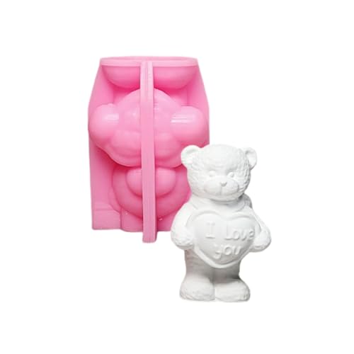 Bärenstatue Silikonkerzenformen Für Epoxidharz Kerzenseife Hausdekoration Schokoladenfondant Für Bonbonkuchen Backen von PLCPDM