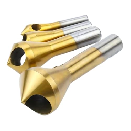 Beschichtete Countersink Bohrer Bit Set 4PCs Zum Präzisen Abkämmen In Stahlaluminium Und Plastik Verjüngungsloch Debring Werkzeug von PLCPDM