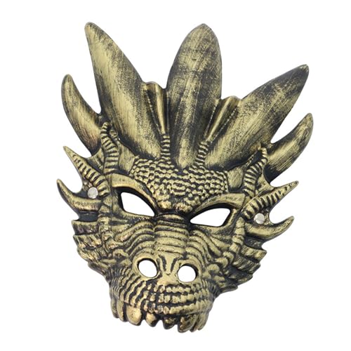 Drachenkopf-Vollgesichts-Halloween-Tier-Maskerade-Dekoration für Damen und Herren, Halloween, Cosplay, Party Drachenkopf-Vollgesichts-Halloween-Tier-Maskerade-Dekoration für Damen und Herren, Halloween, Cosplay, Party von PLCPDM