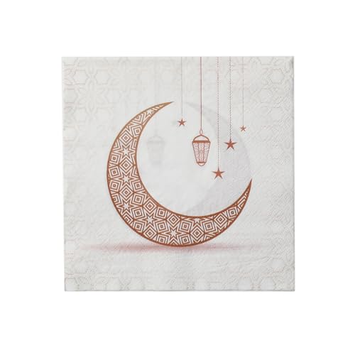 Einzelpackung Mond Motive Party Servietten Elegant Bright Moon Design Servietten Papier für Familie und Restaurant Einzelpackung Mond Motive Party Servietten Elegant Bright Moon Design Servietten Papier für Familie und Restaurant von PLCPDM